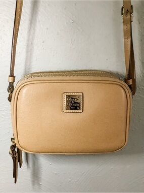 Brown Dooney & Bourke Leather Crossbody Sawyer Bag
